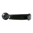 Black breathable ball gag for silent communication in S&M play, designed for comfort and fun.
