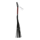 Sex & Mischief Mahogany Flogger with a stylish design for impact and sensory play.