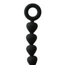 Sex & Mischief Silicone Anal Beads Black featuring smooth silicone design, perfect for comfortable pleasure and exploration.
