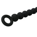 Sex & Mischief Silicone Anal Beads Black, smooth silicone design for exploration and stimulation.