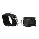 Expandable Spreader Bar & Handcuffs Set featuring soft cuffs and durable metal connectors for bondage enjoyment.