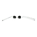 Expandable Spreader Bar & Handcuffs Set featuring polished bars and black handcuffs for bondage and restraint.