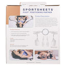 Sportsheets Pivot Positioning Partner Sex Sling Black product features and instructions on its packaging.