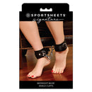 Sportsheets Signature Midnight Muse Ankle Cuffs with sleek design and soft silicone for secure restraint play.