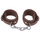 Sportsheets Signature Dawn Dream Ankle Cuffs with soft silicone and silver hardware for comfortable restraint play.