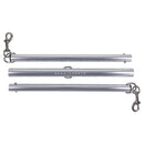 Sportsheets Signature Adjustable Spreader Bar featuring three integrated D-rings for customizable restraint and play.