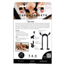 Sportsheets Signature Sex Sling product packaging featuring features and care instructions for enhanced intimacy.