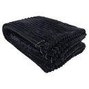 Sportsheets Signature Waterproof Blanket folded, showcasing plush ribbed texture and grommets for secure use.