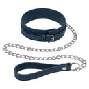 Sportsheets Signature Twilight Tease Collar & Leash in soft silicone with silver hardware and adjustable buckle.