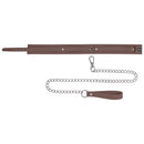 Sportsheets Signature Dawn Dream Collar & Leash featuring soft silicone and sleek silver hardware for stylish play.