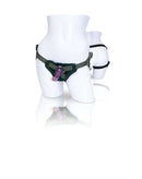 Sportsheets New Comers Strap On & Dildo Set displayed on mannequins showcasing the adjustable harness and dildo feature.