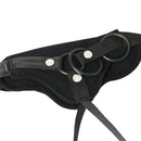 Sportsheets Curvy Collection Divine Diva Strap-On Black harness with adjustable straps and rings.