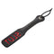 Sportsheets Leather Slut Impression Paddle, 12-inch black slapper with SLUT cutout for bold impressions.