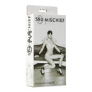 Sex & Mischief Our First Bondage Kit packaging featuring model for beginner-friendly bondage exploration.