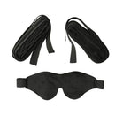 Sex & Mischief Our First Bondage Kit blindfold and restraint straps for beginner-friendly BDSM play.