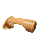 Stealth Shaft Support Smooth Sling Size B Caramel for discreet intimacy support.