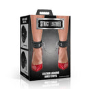 Strict Leather Standard Locking Ankle Cuffs packaging showcasing ankle cuffs with a locking design.