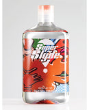 SuperSlyde Over The Top Silicone Lubricant 13.56 Oz bottle design with vibrant graphics and clear label.