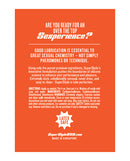 SuperSlyde Over The Top Silicone Lubricant 13.56 Oz product instructions and usage directions.