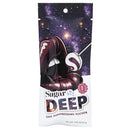 Sugar Splash Deep Gag Suppressing Sucker Single Pack packaging featuring a cosmic design and a stylized mouth.
