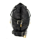 Strict Leather Sensory Deprivation Hood Small Medium Black designed for sensory control and heightened focus.