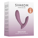Svakom Erica Plus Personal Vibrator packaging showcasing its design and features.