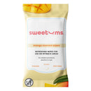 Sweetums Mango Scented Intimate Wipes 30 Pack packaging with refreshing wipes for intimate areas.