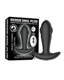 Secwell Reggie Tapping Anal Plug Black with remote control and tapping feature for enhanced anal play.