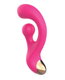 Secwell Bump Orgasm Turning Vibration G-Spot Massager Pink showcasing its sleek design and dual-action features.