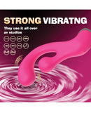 Secwell Bump Orgasm Turning Vibration G-Spot Massager Pink showcasing its strong vibrating features and dual-action design.