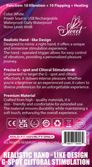 2 Fingers G-spot Clitoral Stimulator with multiple vibration settings and a realistic design for immersive pleasure.
