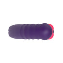 Sweet Heart Thrusting & Tapping Vibrator Purple top view showcasing its elegant design and vibrant colors.