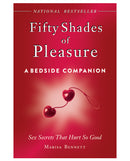 Fifty Shades of Pleasure A Bedside Companion Book cover featuring playful intimacy guidance and sex secrets.