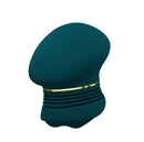 Blush Riana Silicone Clitoral Stimulator Dark Teal featuring a sleek design and elegant gold accent.