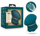 Blush Riana Silicone Clitoral Stimulator Dark Teal in packaging showcasing its elegant design and features.
