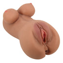 Hannah the Realistic Vagina Masturbator Brown with lifelike features and double-channel design for enhanced pleasure.