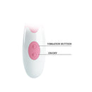 Close-up of Pretty Love Hyman G-Spot Vibrator Pink showing the vibration controls and power button.