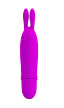 Pretty Love Boyce Silicone Bunny Vibrator Purple in a playful bunny shape, made of premium silicone.
