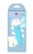 Stormee Silicone Mini Vibe in packaging, featuring USB rechargeable and splash-proof design with 10 vibration functions.