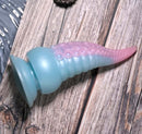 Selopa Stuck on You Rechargeable Silicone Dildo in pink and blue, designed for pleasure with powerful vibrations.