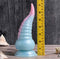 Selopa Stuck on You Rechargeable Silicone Dildo in pink and blue, showcasing its tentacle shape and measuring 7.5 inches tall.