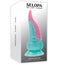 Selopa Stuck on You rechargeable silicone dildo packaging in pink and blue with suction cup base and tentacle design.
