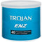 Trojan ENZ lubricated latex condoms 40-piece display bowl for premium quality and reliable performance.