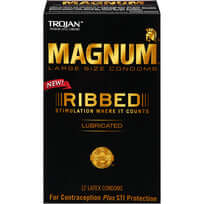 TROJAN MAGNUM RIBBED 12 PACK-0