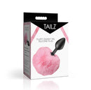 Tailz Fluffy Bunny Tail Silicone Plug Pink packaging showcasing the playful design and unique features.