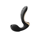 ZALO Talis G-Spot PulseWave Vibrator in Obsidian Black with ergonomic design for dual stimulation and luxury pleasure.
