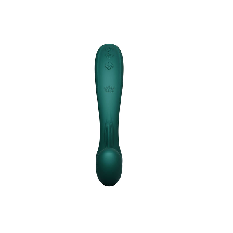 ZALO Talis G-Spot PulseWave Vibrator in turquoise green for dual stimulation pleasure.