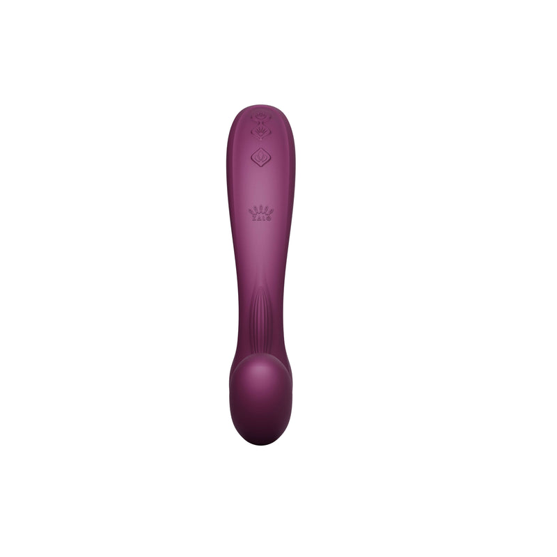 ZALO Talis Velvet Purple G-Spot Vibrator with PulseWave technology for enhanced pleasure and dual stimulation experience.