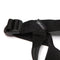 Close-up of black strap and buckle from the Tantus Curve Kit harness, showcasing quality and durability.