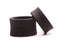 Two soft silicone ball stretchers from Tantus in black, designed for safe scrotum stretching and enhanced pleasure.